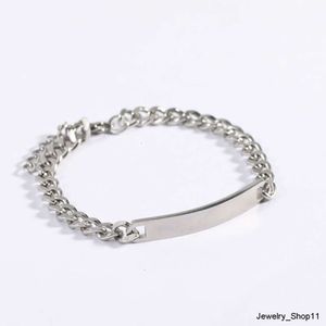 Bracelet personnalisé à maillons cubains en argent Sterling 925 pour hommes, Bracelet à graver en acier inoxydable, réglable avec nom gravé