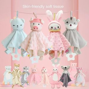 Nom personnalisé Babies Security Couverture Soft Minky Dot bébé Snuggle Toy Animal Babinet bébé personnalisé pour le bébé 120318