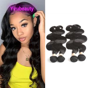 Peruvian Body Wave 4 Bundles 100% Human Hair Extensions Remy Natural Color Four Pieces Double Wefts 10-30inch