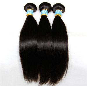 Cabello virgen peruano recto 34 piezas / lote Sin procesar 8A Extensiones de cabello humano Remy peruano Paquetes de tejido de cabello peruano baratos 2888874
