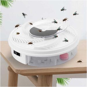 Lutte antiparasitaire électrique USB Matic Flycatcher Fly Trap Reject Catcher Mosquito Flying Killer Pièges à insectes alimentés Drop Delivery Home Ga Dhita