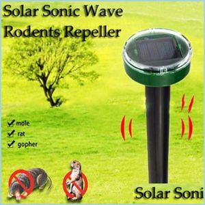 Antiparasitaire Taupe Répulsif Énergie Solaire Trasonic Serpent Oiseau Moustique Souris Répulsif Jardin Équipement De Cour Drop Livraison Maison Househo Dhpm8