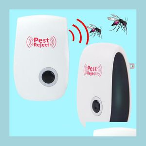 Control de plagas Mosquito Killer Pest Reject Electronic Mtipurpose Trasonic Repelente Rata Ratón Repelente Anti Roedor Bug Drop Delivery H Dheig