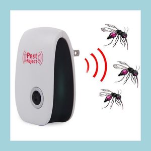 Pest Control Mosquito Killer Pest Reject Electronic Mtipurpose Trasonic Repeller Rat Mouse Repellent Anti Rodent Bug Safe Drop Deliv Dhwsq