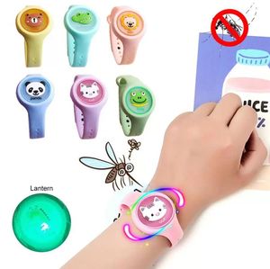 Control de plagas Banda repelente de mosquitos de silicona Asesino de mosquitos de verano Niños al aire libre Pulsera antimosquitos de dibujos animados Pulseras