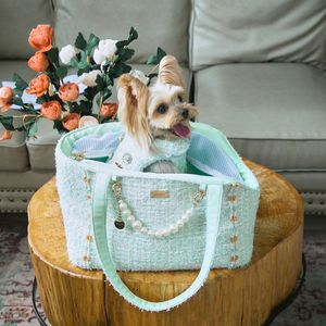 Pet Carrier Backpack Cat Dog Bag Teddy Yorkshire Puppy Outing Bag Respirant Mesh Bag Car Dog Totes Accessoires Pour Petits Chiens PS1967