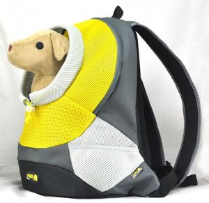 Mochila para transportar mascotas al aire libre para perros, bolsa de viaje transpirable para gatos, mochilas para perros, bolsa de hombro de malla para mascotas, bolsas de transporte para perros y gatos 242U