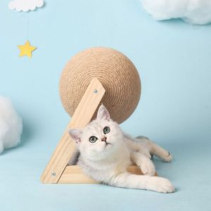 Pet Cat Scratcher Board Kitten Sisal Rope Ball Scratch Paws Pet Broyage Scratching Paws Jouets Chats Intéressant Jouets Dropship