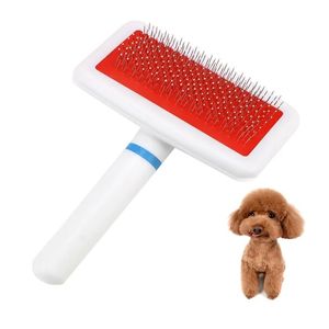 Animal peigne chat chien peigne brosse à aiguille brosse à poils pour animaux de compagnie pour chats chats chiot petit chien de poils de chien rythme de peigne de chat