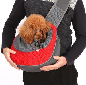 Pet Dog Cat Carrier Shoulder Bag Front Comfort Breathable Travels Tote Single Shoulder Bag Puppy Portable Pet Backpack Pet Supplies KKA1621