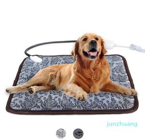 Couverture électrique pour animaux de compagnie lits coussin chauffant pour chien chat chiot Protection contre la mise hors tension tapis électrique chaud pour animaux de compagnie résistant aux morsures 2022