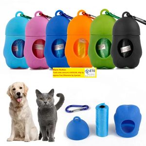 Distributeur de déchets pour animaux de compagnie, ramassage de chiens, toilettes, chat, chiot, ensemble de sacs à excréments, porte-sacs à ordures, ramasseur de déchets d'animaux