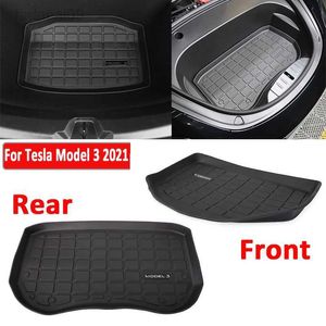 Pet Seat Cover For Tesla Model 3 2021 2022 2023 TPE Front Storage Box Pad Rear Waterproof Protective Liner Trunk Tray Floor Mat HKD230706