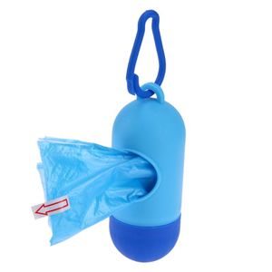 Dispensador de bolsas de excrementos para perros, ejercicio al aire libre, paseos para perros, bolsa para excrementos portátil, 6 colores