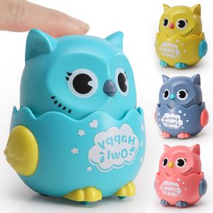 Jouets pour animaux de compagnie mignon hibou en forme de presse mécanique coulissante drôle chat jouet classique liquidation jouets pour petit Midum chiot chat chiens en plastique cadeau