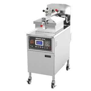 PFE600L Commercial Electric Gas Pressure Fryer with LCD display digital control panel and With Oil Pump for Kitchen Equipment
