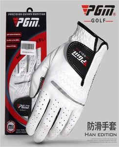 PGM 1 PPCS Guantes de golf para hombres de piel de oveja masculina blanca Slip Rresistant de cuero Nombre de la mano derecha 2111248116266