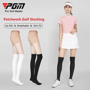 PGM WEMPS GOLF SURCREEN LEGGINGS Patchwork Sports Socks Summer Ladies Breathable Fin Fin Stocks Panty-Hose 240419