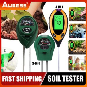 PH Meters sale Digital 4 In 1 Soil PH Meter Moisture Monitor Temperature Sunlight Tester For Gardening Plants Farming With Blacklight 230809