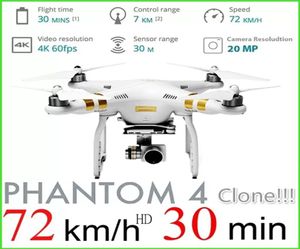 Phantom 4 Pro HD Camera RC Drone Aircraft WiFi UAV Réglable Camera Altitude Hold One Key Returntake Off Quadcopter Drones49734121443461