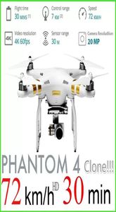 Phantom 4 Pro HD Camera RC Aeronave Drone Wifi UAV Atitud de cámara ajustable Mantenga una Tecla de retorno de quadcopter Drones49734124890160