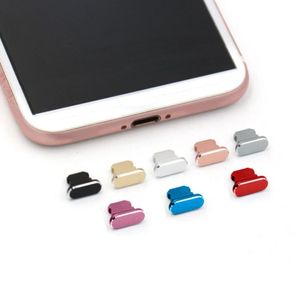 Gadgets Anti-poussière de téléphone pour iPhone 13 Pro Max XR 8 Plus, bouchon de prise de chargeur Anti-poussière en métal coloré, Cover4937857