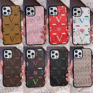 Étui de téléphone Designer iPhone Case pour Apple iPhone 15 14 Pro Max 14 Plus 13 12 Mini 11 X XR XS XsMax 8 Samsung s23 ultra s23 s22 s22 plus Note 20 10 Cuir Monogram Mobile Cover