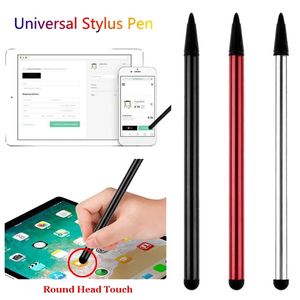 Téléphone tablette écran tactile stylos stylet capacitif crayon pour Iphone Ipad Samsung tête ronde en caoutchouc stylos tablette fournitures de papeterie