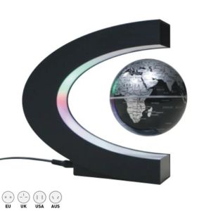 Photographie Floating Magnetic Lévitation Globe LED Carte du monde Map de la lampe antigravité électronique Nouveauté Ball Light Office Home Crafts Birthday Gift