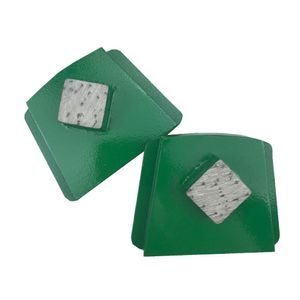PHX Bloc de polissage pour sol en béton Plaques de meulage en métal à verrouillage rapide avec segment carré unique PHX Outils abrasifs diamantés 12PCS
