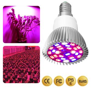 Phyto Lamps Full Spectrum E27 Led Plant Light Grow Lamp E14 Led para plantas 18W 28W Fitolampy Greenhouse Tent Bulbs UV IR.