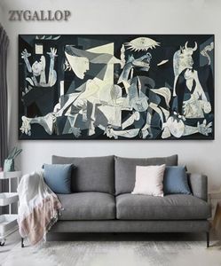 Picasso Famous Art Paintings Guernica Imprime sur toile Picasso Pictures de reproduction des œuvres d'art Picasso pour le salon Decoration Home6800447