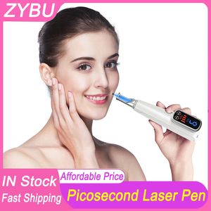 Picosecond Laser Pen Blue Light / Red Light Therapy Pigment Tattoo Scar Mole Freckle Removal Dark Spot Remover Pico Beauty Machine