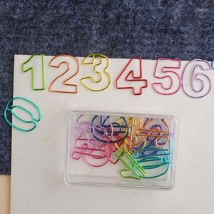 Pieza/paquete de 10 clips redondos para marcapáginas de notas con Clip de papel chapado Digital en color para escuela y oficina
