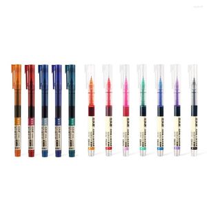 Pièces 0.5mm stylos à bille roulante couleur mélangée encre Extra Fine Gel étudiant papeterie pour planificateur écriture dessin