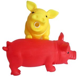 Pig Grunt Squeak Dog Toys Cat Chewing Toy Toy Lindo Rubber Pet Poppy Playing Pig Toy Squeaky con sonido Gran tamaño217f