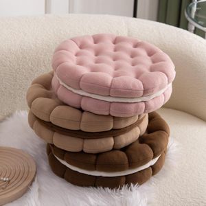 Almohada 1 pieza de galleta sándwich japonesa Linda silla de escritorio de oficina suelo Tatami almohadilla de asiento dormitorio hogar sofá cojines decorativos