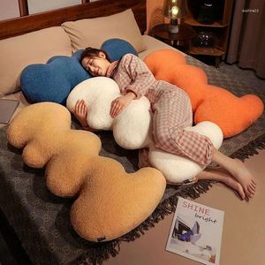 Oreiller 1pc Soft Big Wave Long Confortable Strip l Sleeping Dormitory Skin Agrien Couple Light Luxury Lit Sofa Back Pad