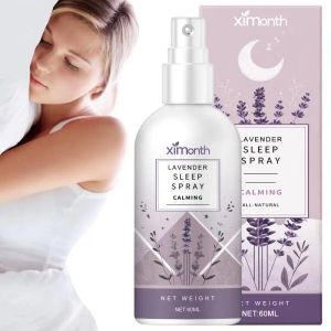 Oreiller 60 ml lavande de sommeil spray brouillard aromathérapie somnifère oreiller de tissu parfumé pour la salle de couches profondes sprays brume de sommeil des femmes