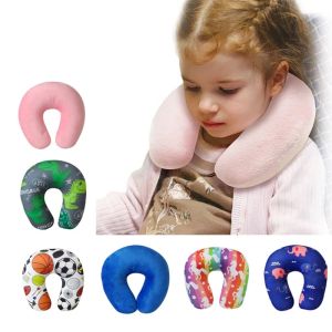 Almohada de cuello para bebés soporte para la cabeza suave de los niños suaves cojín de almohada de almohada de protección de cuello ushapado cojín de sueño 87hd