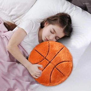 Almohada de baloncesto de peluche, pelota de peluche esponjosa, asiento en forma de baloncesto para dormitorio, oficinas, viajes