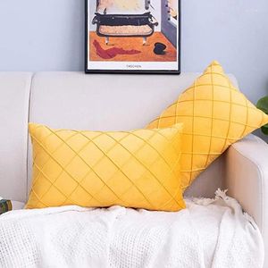 Funda De Almohada -Fundas De Terciopelo De 12 X 20 Pulgadas, Juego De 2 Fundas De Almohada Decorativas para Sofá, Dormitorio, Coche