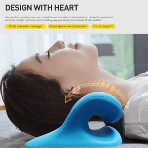 Pillow Cervical Neck Shoulder Stretcher Massage Pillow Traction Device Muscle Relaxation Relieve Pain Cervical Spine Correction 220901