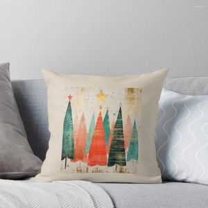 Oreiller Design d'arbre de Noël (19) Jet Ornements de couverture décorative 2024 Marbre de décoration de luxe