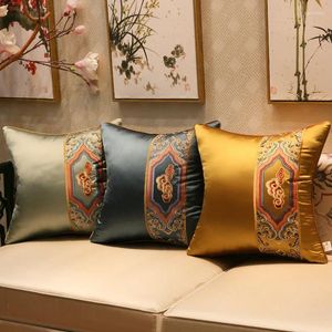 Almohada clásica nubes auspiciosas cubierta syle chino bordado syle de alto grado fundas de almohada de lujo decoración del sofá casero