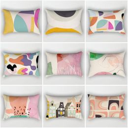 Oreiller décoratif maison taie d'oreiller pour housse de canapé nordique 40x60cm 30 50 40 60 30x50 idées d'abstraction géométrique de Morandi