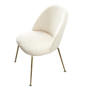 Oreiller/décoratif petit appartement laine d'agneau chaise de réception cosmétique fille manucure Club chaise en cuir/décoratif