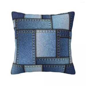 Oreiller denim patchwork jet de luxe couvercle canapé s de Noël décorations 2024