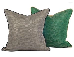 Oreiller Fashion abstrait rayures Green Decorative Throw Pillow / Almofadas Case 45 50 European Modern Design Cover Decorating Home