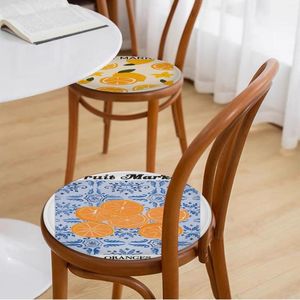 Almohada Mercado de Frutas Cereza Pera Plátano Naranja Vintage Asiento Creativo Oficina Comedor Taburete Almohadilla Esponja Sofá Estera Antideslizante